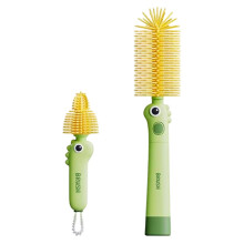 Bottle Washer Brush, Portable Breast Pump Scrubber Tool, Soft Nylon Bristle Bottle Cleaner, Compatible With Most Bottles