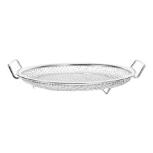 Stainless Steel Fry Basket with Dual Handles, Oil Strainer for French Fries and Chicken Wings, 18cm