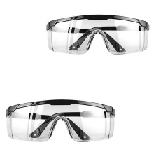 Heanvmyss Clear Safety Glasses,2 Pcs Protective Glasses,Transparent Safety Goggles,Anti-Fog Lab Goggles,Adult Anti Scratch Protection Glasses for