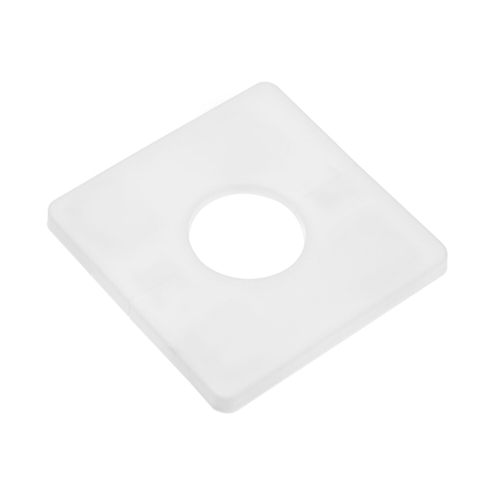 Split Flange Cover White Abs Square Selfadhesive Pipe Escutcheon Plate For 32Mm Pipe Hole Concealment 9187378950623