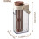 Large Capacity 1000ml Cold Brew Coffee Maker with Fine Mesh Filter and Leak Proof Iced Tea Pitcher 5