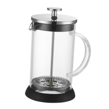 350ml French Press Coffee Maker Stainless Steel Heat Resistant Glass Pot with Filter for Home and Office