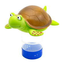 Adjustable Floating Chlorine Tablet Holder for Pools with Cute Animal Design, Holds 1 and 3 Inch Tablets