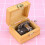 Wooden Music Box Handmade Rotation Box Birthday Gift (Eiffel Tower Pattern) 6