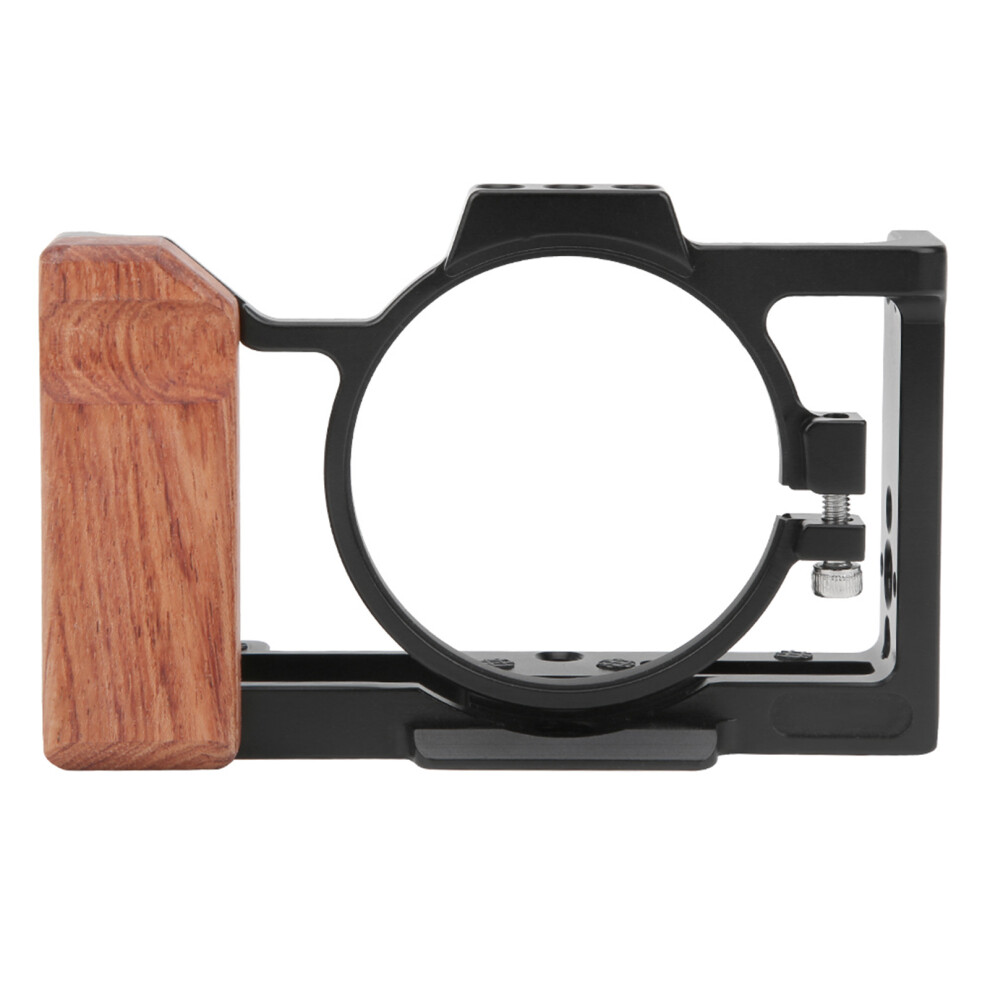 Aluminum Camera Cage With Wooden Handle For Zv1, Lightweight 184G 8711379656737