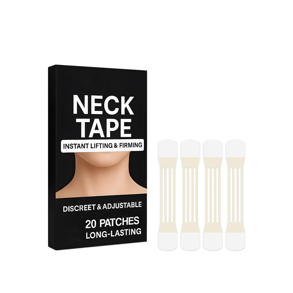 20Pcs Invisible Neck Lift Tape for Instant Firming, SkinFriendly Adhesive, LongLasting Hold