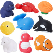 18 pieces of marine water toys, beach toys, water toys, baby bath toys