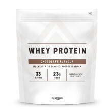 Amazon Brand - Amfit Nutrition Whey Protein Powder, Chocolate Flavour, 33 Servings, 1 kg (Pack of 1)