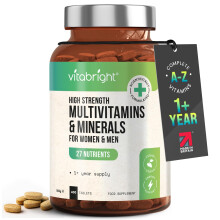 High Strength Multivitamins with Iron & Minerals | 400 Vegan Multivitamin Tablets for Women, Multivitamin Tablets for Men | 100% of All Vitamins | Ad