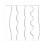 5Pcs Double Side Wavy Quilting Rulers Stencils For Patchwork 1