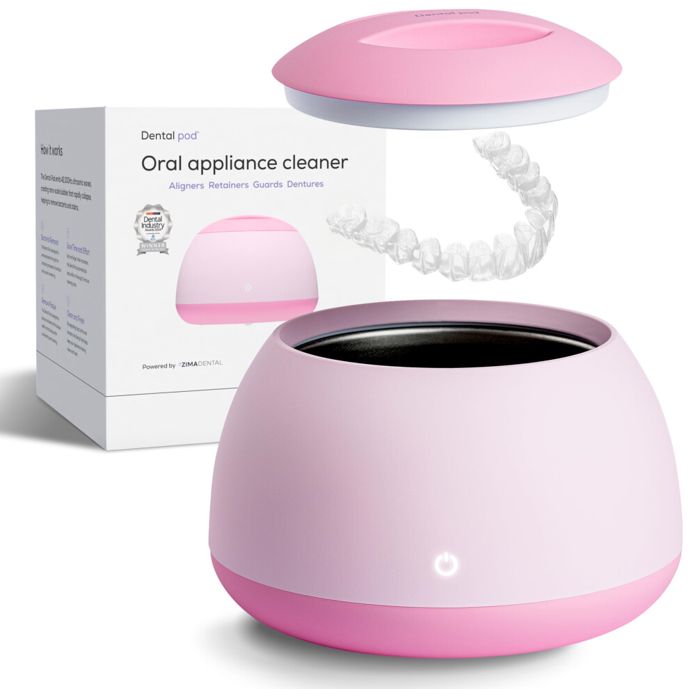 Zima Dental Pod: Ultrasonic Retainer Cleaner. The Original Retainer Cleaner Machine, Aligner Cleaner, Nightguard Cleaner, Mouthguard Cleaner, Denture 62864152