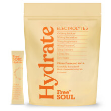 Free Soul Hydrate | Electrolyte Hydration Sachets | Zero Sugar | 30 Sachets | Advanced Electrolyte Powder with Sodium, Magnesium, Vitamin C | Citrus