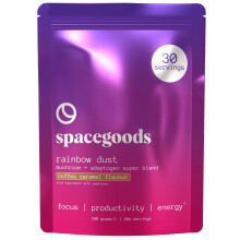 Spacegoods Rainbow Dust 240g | 30 Servings | Flavoured Mushroom Coffee | 120mg of Natural Caffeine | Lions Mane, Chaga, Ashwagandha & Vitamin B5| Sha