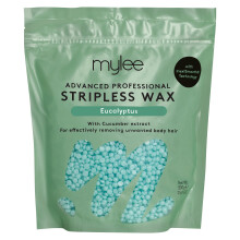 Mylee Advanced Stripless Wax 500g [Eucalyptus] Professional Hard Wax Beads, Painless Hair Removal, No Strips Needed, Peelable Hot Wax for Hair Remova