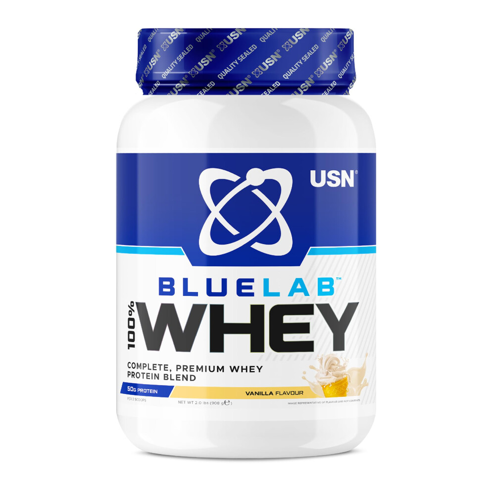 Usn Lab Whey Protein Powder: Vanilla - Whey Protein 908G - Post-Workout - Whey Isolate - Muscle Building Powder Supplement With Added Bcaas Blue
