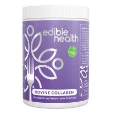 Edible Health Collagen Powder 400g, Types 1 & 3 Protein Peptides, 18 Amino Acids, Hydrolysed Bovine Collagen Supplement, Paleo Keto Kosher Halal