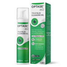 Optase Tea Tree Oil Eyelid Cleansing Gel for Daily Hygiene - Suitable for Dry Eyes, Blepharitis & Styes - Preservative Free (50 ml (Pack of 1))