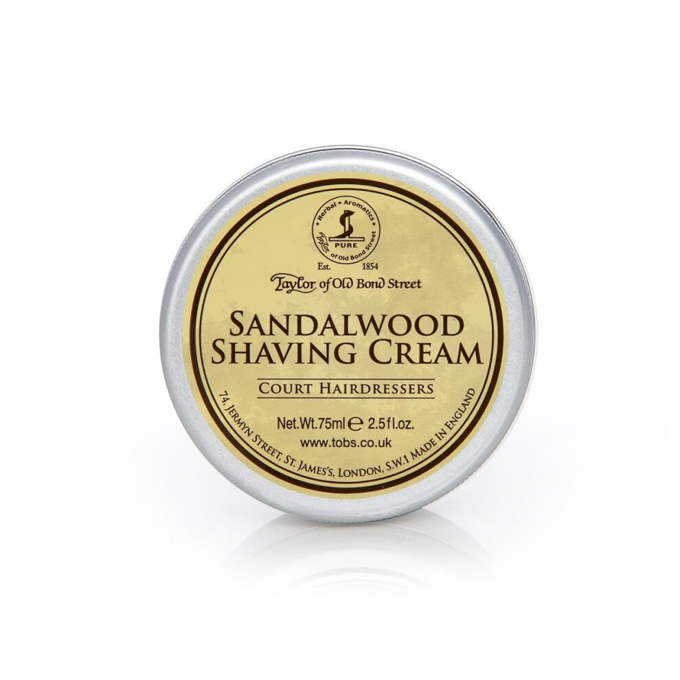 Taylor Of Old Bond Street Cream 75Ml Sandalwood Shaving Bowl