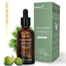 Organic Soursop Drops for Cell Support & Regeneration | High Strength 600mg Per Serving (30:1 Extract Equiv. to 18000mg) | Potent Antioxidant & Immun