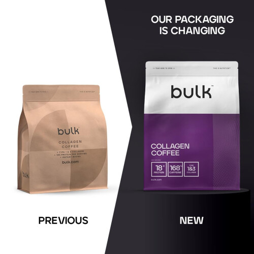 Bulk Collagen Coffee, High Protein, Black, Packaging May Vary, 500 g 1
