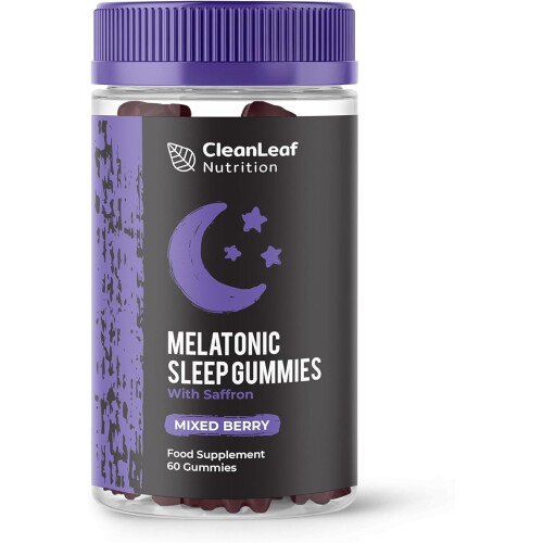 Natural Sleep Support Gummies for Adults - Melatonic Formula for Restful Nights, Sleep Gummies Promoting Natural Melatonin Production, Promotes Healt