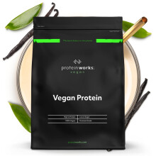Protein Works - Vegan Protein Powder, Vanilla Crème, 33 Servings, 100% Plant Based & Natural, Premium Multi-Protein Blend, Low Fat Shake, Low Calorie