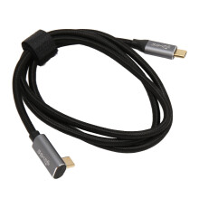 Cablu de tip C cu design reversibil, transfer de date de mare viteză, 10 Gbps, cu încărcare rapidă de 100 W, conector tip cot care economisește