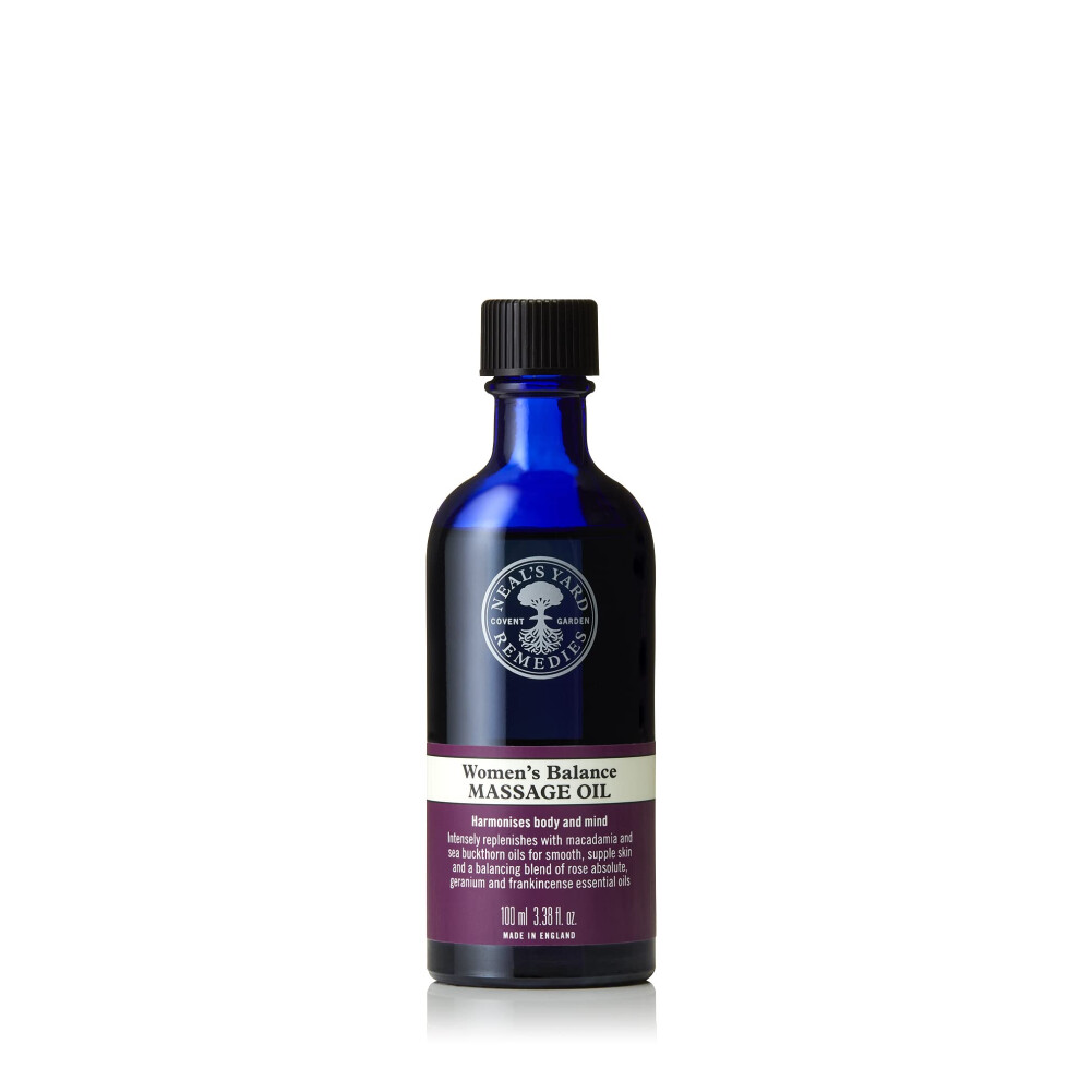 Neal's Yard Remedies | Women's Balance Massage Oil | Relaxing Body Gifts For Women - Essential Oil & Blend Of Rose Oil | 100Ml