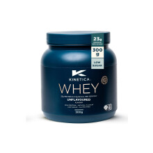 Kinetica Sports Whey Protein Powder - Unflavoured Flavour | 23g Protein/Serve, 10 Servings/300g Pack | Gluten Free Supplement | Optimum for Muscle Gr