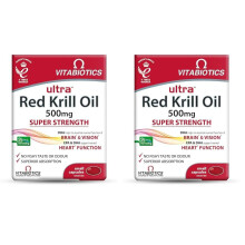 Vitabiotics Ultra Red Krill Oil 500 mg 30 Capsules (Pack of 2)