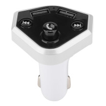 Bluetooth-FM-Transmitter fürs Auto mit Freisprechfunktion, kabellosem Radio, MP3-Player, LCD-Display, USB-Ladeanschluss, TF-Kartensteckplatz und