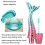 Επαγγελματικά πινέλα μακιγιάζ σε στυλ γοργόνας, μαλακές νάιλον τρίχες, εύκολες 7