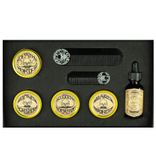 Moustache Kit For Men | Moustache Wax 120ml | 2 Metal Mustache & Beard Pocket Combs | Wax Remover Oil | Mustache Wax For Handlebar English Dali Chevr