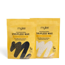Mylee Professional Hard Wax Beads 500g, Stripless Depilatory Waxing Pellets Solid Film Beans No Strip Needed, Painless Gentle Hair Removal of Full Bo