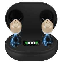 Aolso Rechargeable Noise Cancelling In-Ear Audio Headphones with Charging Case