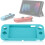 Tempered Glass Screen Protector Compatible with Nintendo Switch Lite Scratch Resistant Soft TPU Protector Ergonomic Design Easy Install Lightweight Ca 4