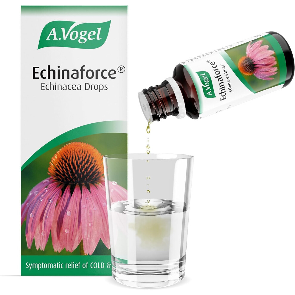 A.vogel Echinaforce Echinacea Drops | Relieves Cold & Flu Symptoms By Supporting The Immune System | 50Ml