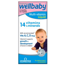 4 Bottle Multipack Vitabiotics Wellbaby Multivitamins