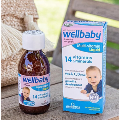 4 Bottle Multipack Vitabiotics Wellbaby Multivitamins 2