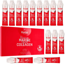 Kollo Premium Marine Liquid Collagen, 10,000 mg with Hyaluronic Acid, 14 x 10000mg Hydrolysed Collagen Peptides Sachets, Liquid Collagen Supplements