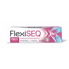FlexiSEQ Max Strength 50g Gel, Topical Gel for Osteoarthritis | Drug Free | for All Synovial Joints Including Knees, Hands, Hips and Shoulders