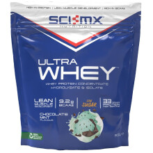 SCI-MX Ultra Whey Protein Muscle Building & Recovery Protein Powder with Naturally Occurring Glutamine & Amino Acids - Chocolate Mint Flavour - 800g