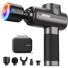 RENPHO Thermacool Massage Gun Deep Tissue with Heat and Cold, Muscle Massage Gun with 5 Speeds 5 Head,Sports Massage Gun Carry Case for Home Office W