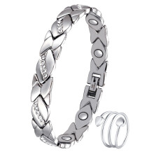 Jecanori Magnetic Bracelets for Women, Women's Magnetic Bracelet and Magnetic Rings with Ultra Strength Magnets,Brazaletes with Removal Tool and Jewe