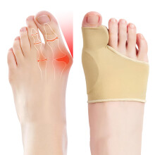EASICUTI 2 Pairs Bunion Corrector, Big Toe Separators Gel Pads Support for Hallux Valgus Correction Big Toe Straightener Protector Bunion Pain Relief
