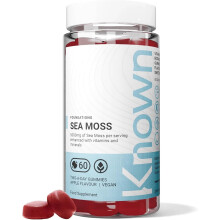 Known Tasty Sea Moss Gummies - 5000mg Sea Moss, Vitamin C, Iodine - Supports Immunity - Natural Apple Flavour - 60 Vegan Gummies, 1 Month Supply