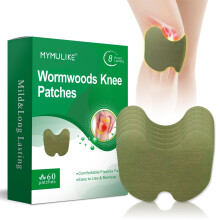 60Pcs Knee Pain Relief Patches Kit, Pain Relief Patch for Knee, Wormwood Herbal Knee Patches for Arthritis, Relieves Muscle Soreness in Knee, Neck, S