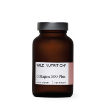 WILD NUTRITION Food-Grown Collagen 500 Plus | 500 Dalton Weight peptides for Optimal Absorption | Collagen-synthesising Mesoporosil | Hydrolised Ma