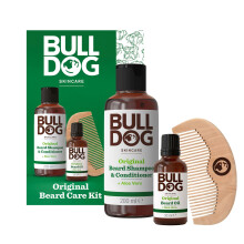 Bulldog Skincare Christmas Gift For Men Original Beard Care Kit
