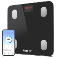 RENPHO Bluetooth Body Fat Scale, Digital Smart Bathroom Weight Scales for Body Composition Analyzer with Smartphone App, 13 Body Composition Measurem